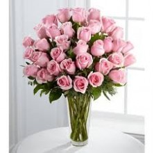 Pink Beautiful - 36 Stems Vase